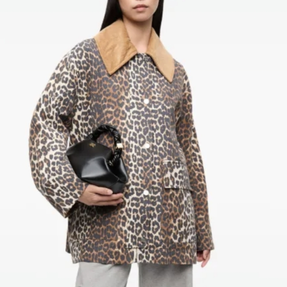 GANNI - Leopard Print Coat Size XS-S